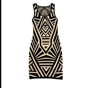 Forever 21 Abstract hourglass fitted mini dress